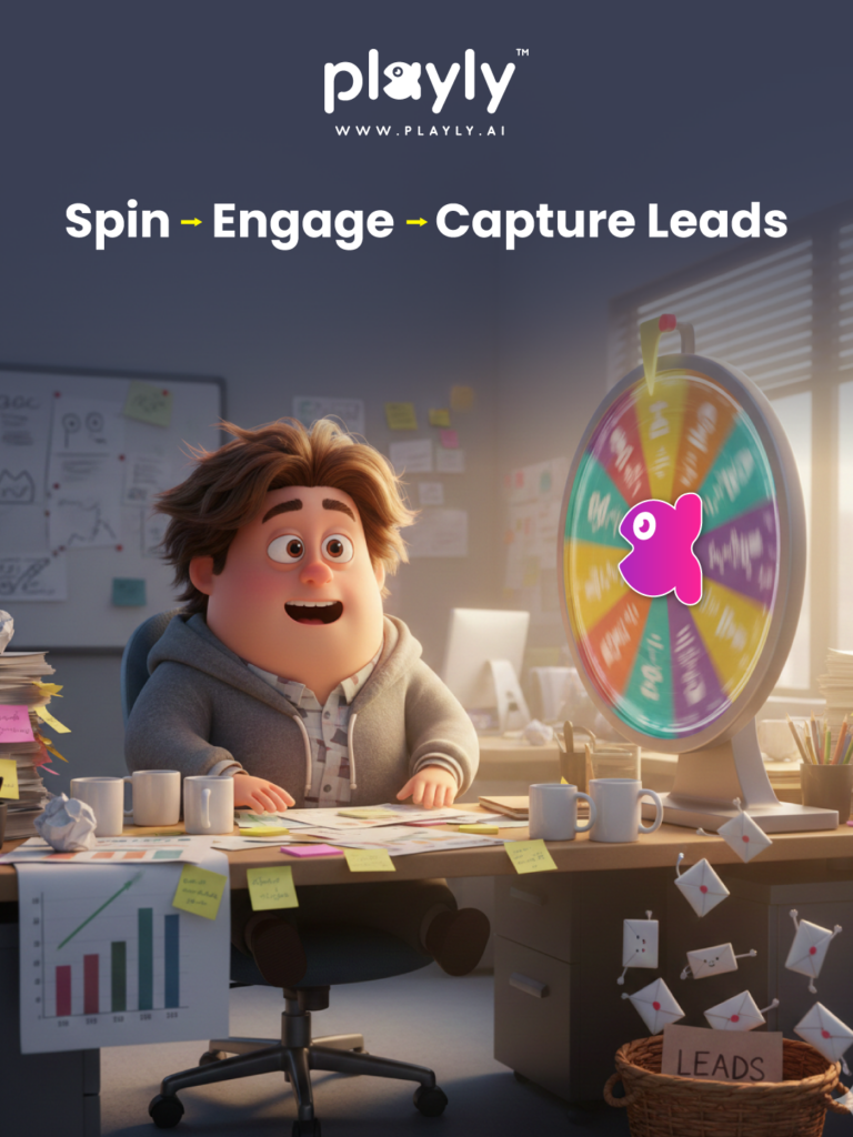 spin the wheel gamification for capturing leads
